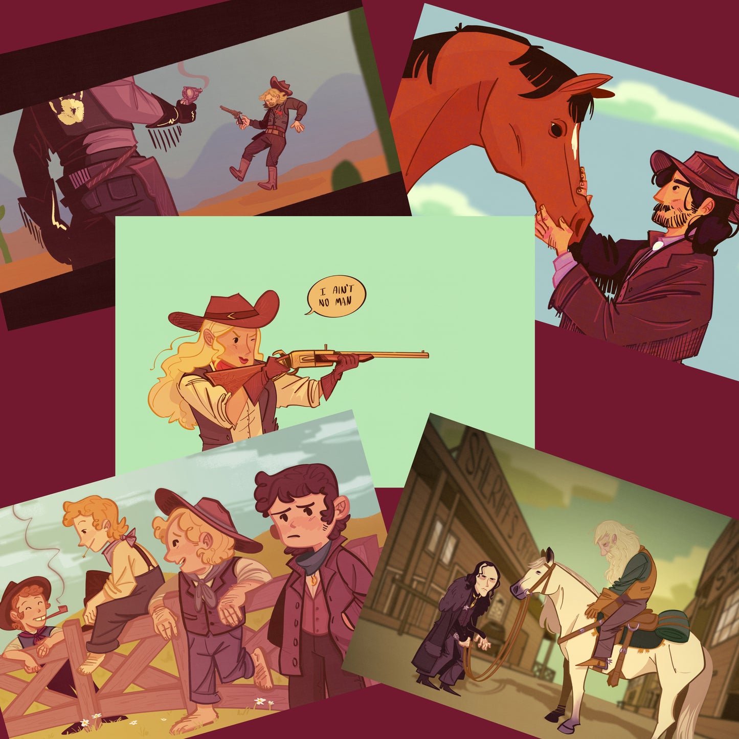 LOTR Wild West Print Set - 5x7 (All 6)