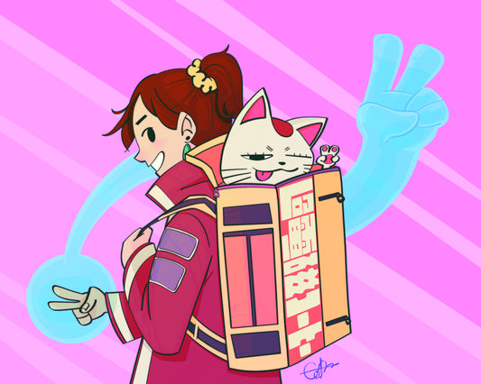 Momo and Granny Print