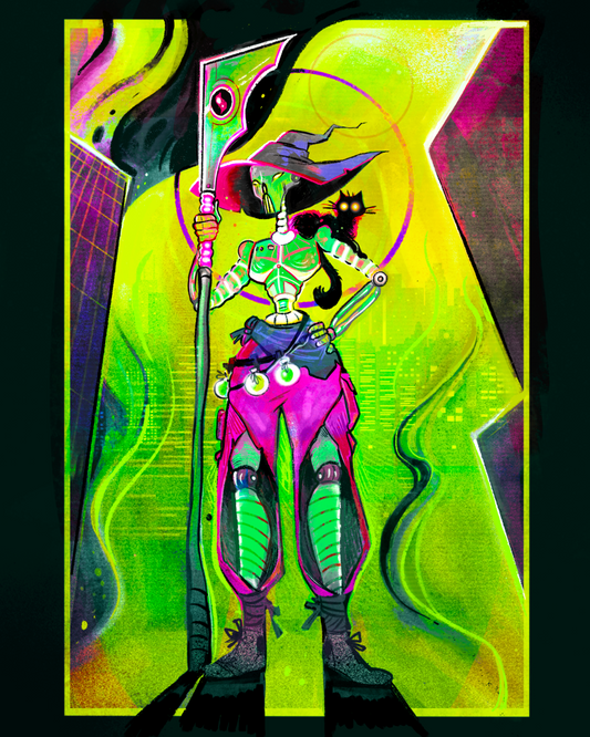Robot Witch Print