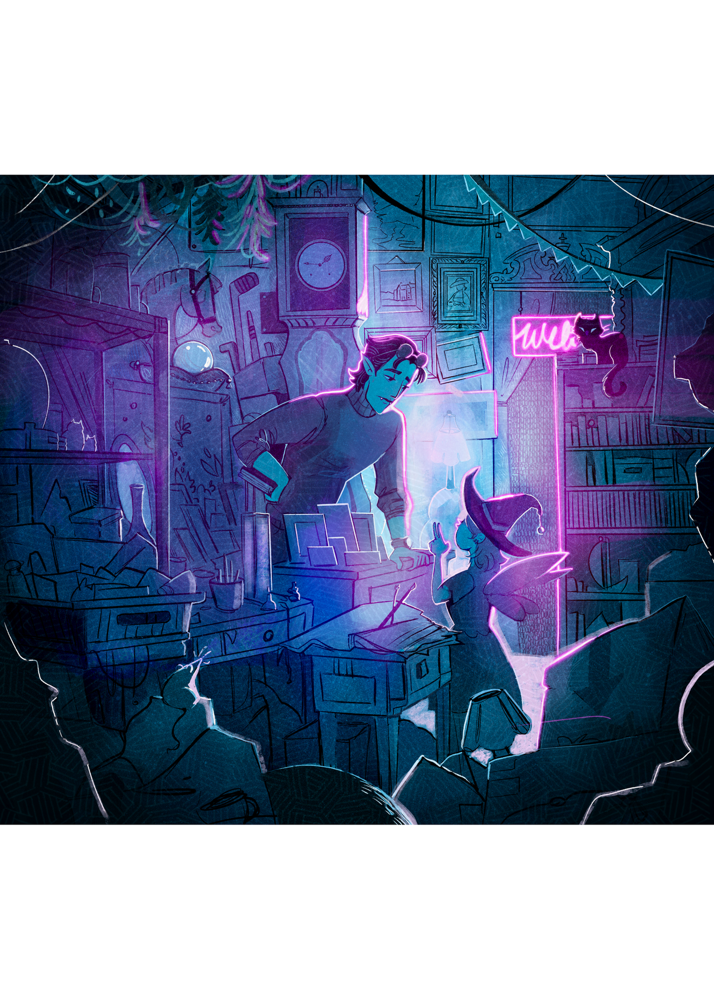 Vampire Antiques Print